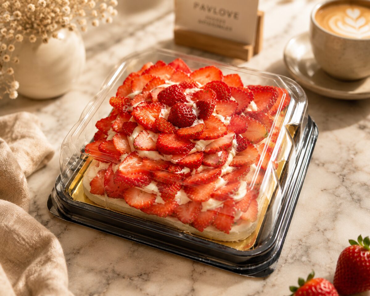 Pavlova de Pavlove empacada, lista para entrega